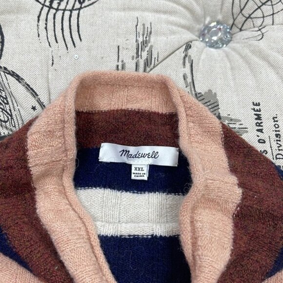 MADEWELL Evercrest Stripe Mock Neck Sweater - Picture 5 of 6